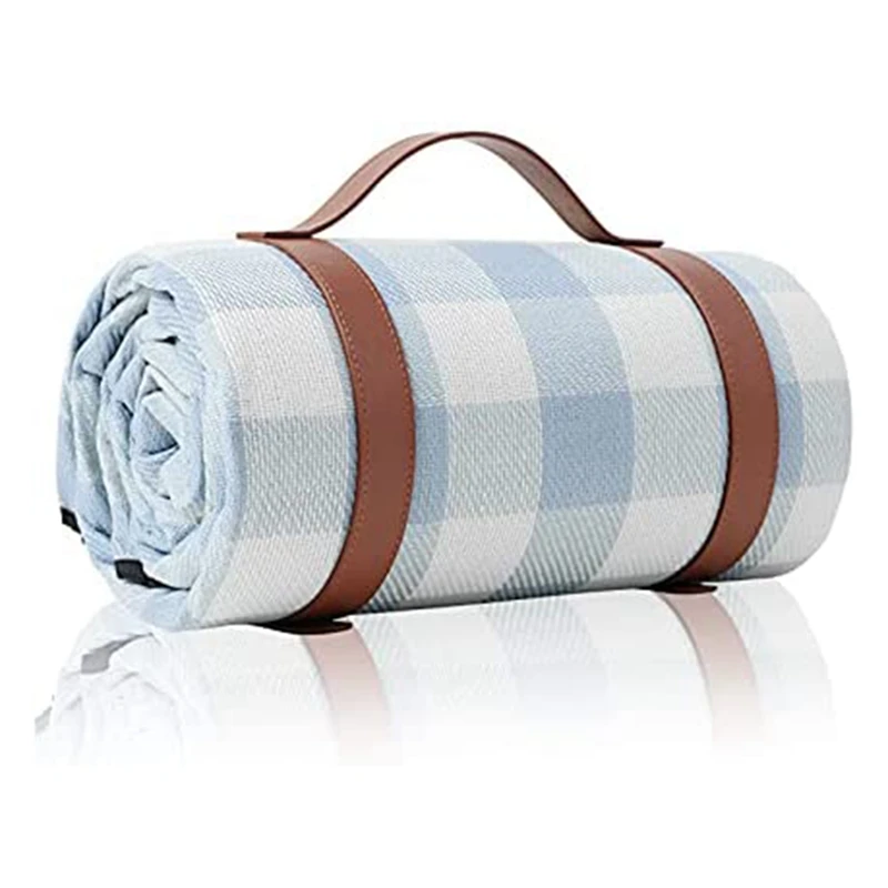 

New-Picnic Blanket,Beach Blanket Portable Waterproof Camping Blanket Heat Insulated Beach Mat For Picnics Camping Hiking