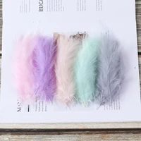 100 pcslot marabou turkey feathers 4 6 inches10 15 cm for wedding home party decoration clothes sewing accessory crafts plume