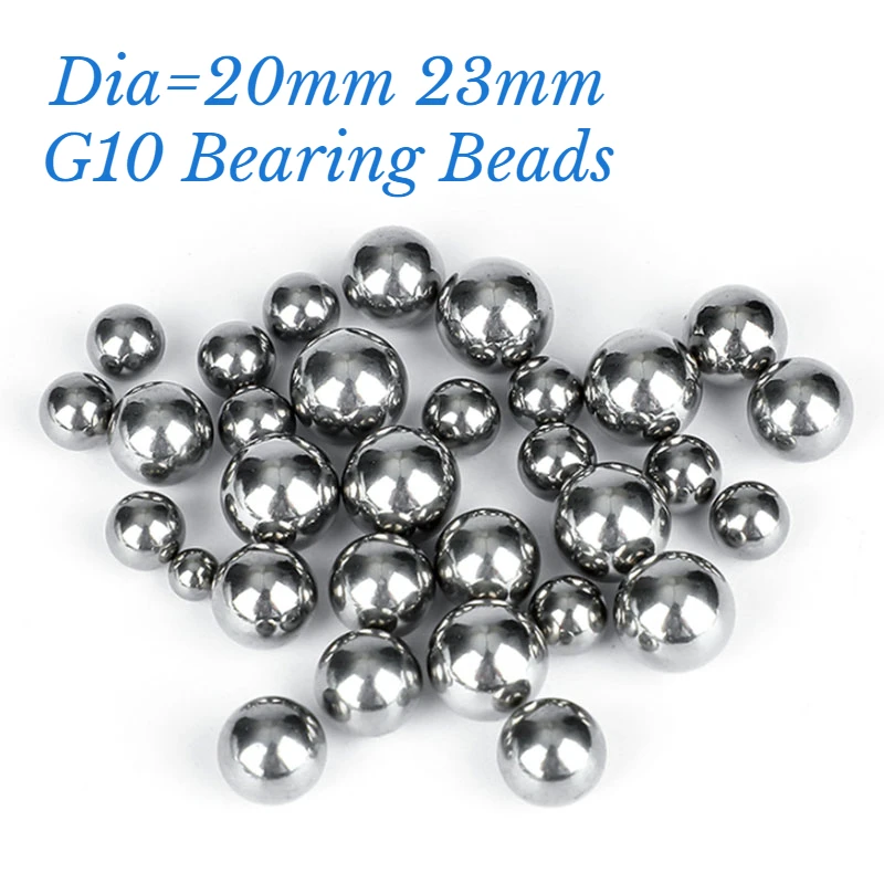 

5pcs High Precision Impact Test Steel Beads Solid Round Large Bearing Steel Ball Falling Body Test Diameter=20mm 23mm