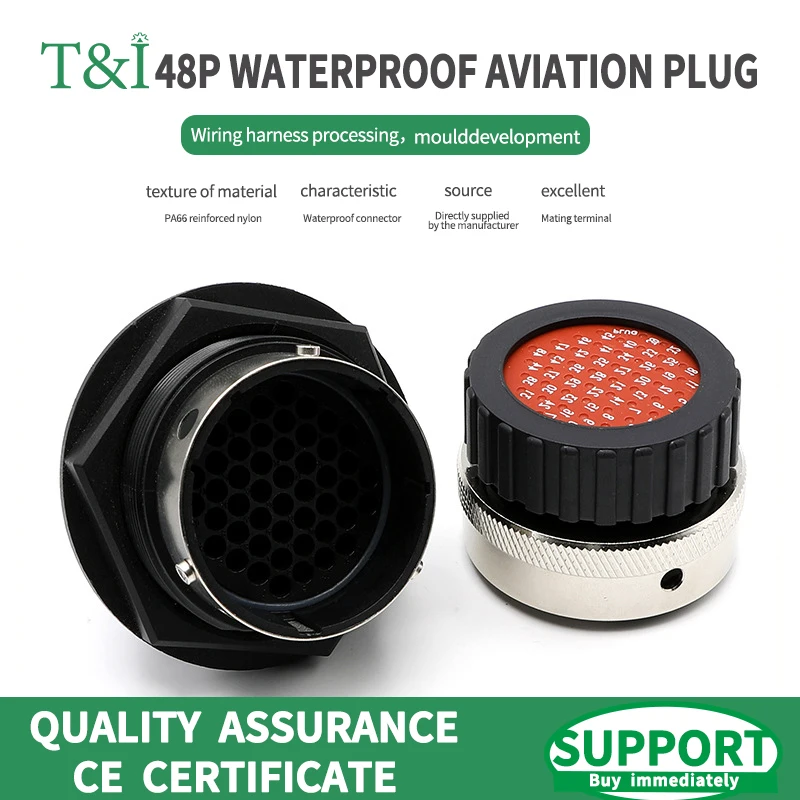 

1/5/100 Sets 48P Aviation Automobile ITT Male And Female Waterproof Terminal Plug Socket Connector 192900-0425 192900-0437