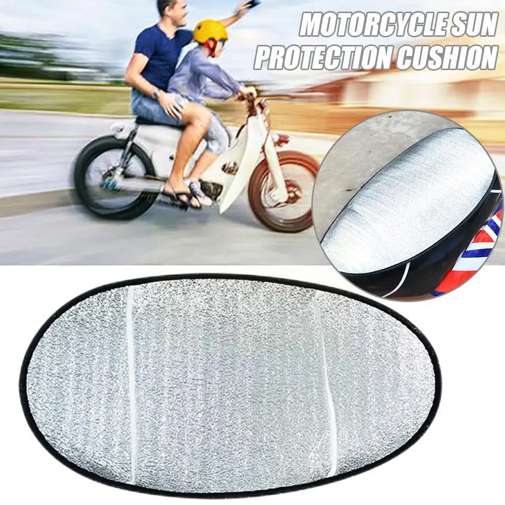 

Motorcycle Sunscreen Cushion Electric Car Heat Insulation Cover Waterproof Protection Pads Cooling Film Reflective Aluminum T8X7