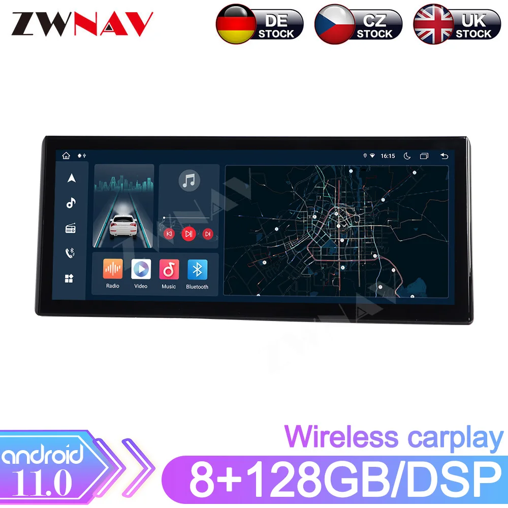 

8Core Android 11.0 Car Radio 12.3" Multimedia Player For LAND CRUISER LC300 2021 Carplay Auto Stereo Qualcomm GPS Navi Head Unit