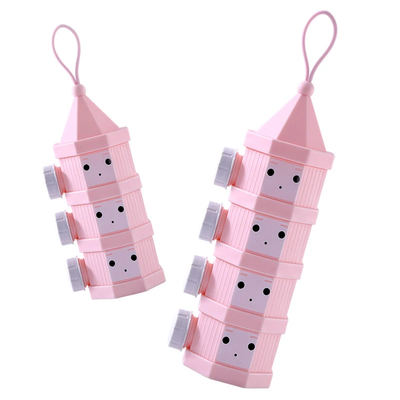 Переносной Контейнер Для Хранения Детского Питания 4 отдельных слоя