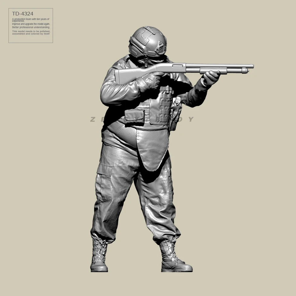 Наборы моделей солдат из смолы 50 мм бесцветные и самособранные строительные