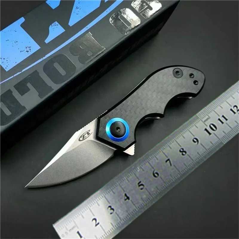 

Zero Tolerance ZT0022 Folding knife Ultralight Pocket Survival Tactical CPM-20CV Blade Carbon Fiber Handle EDC Camping Knife