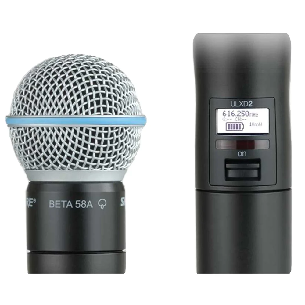 Беспроводная микрофонная система ULXD4 ULXD24 с микрофоном Beta58A 626-668 МГц
