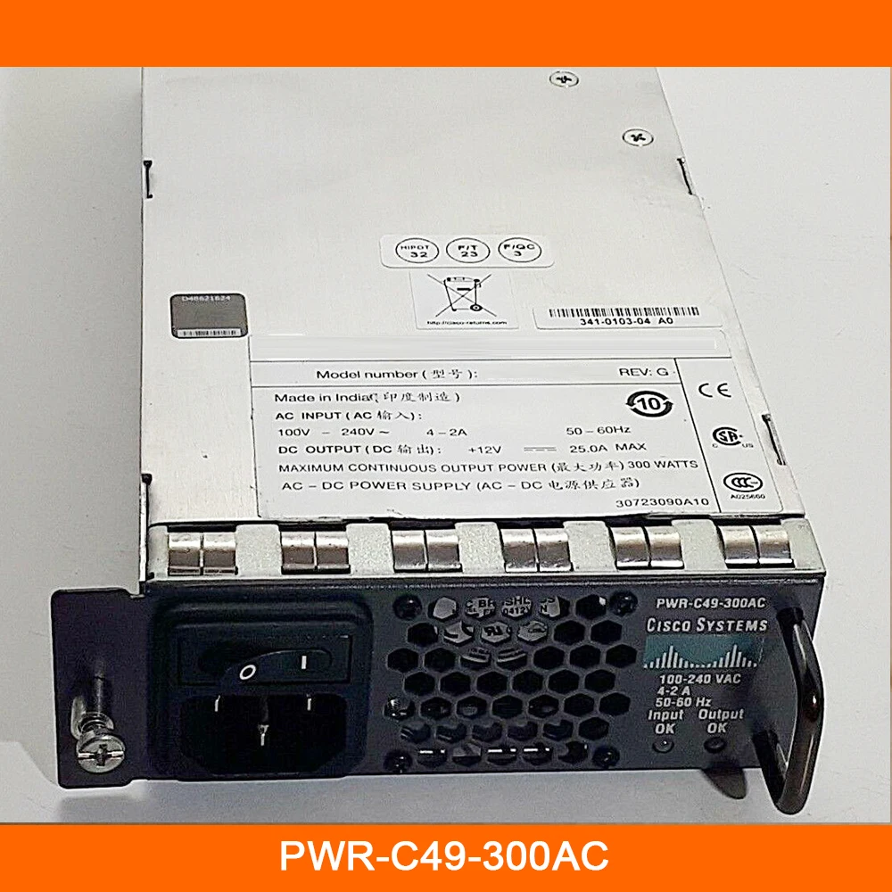 PWR-C49-300AC для CISCO WS-C4948 4948-10GE сетевой блок питания высокого качества, быстрая доставка PWR-C49-300AC для CISCO WS-C4948 4948-10GE сетевой блок питания высокого качества, быстрая доставка