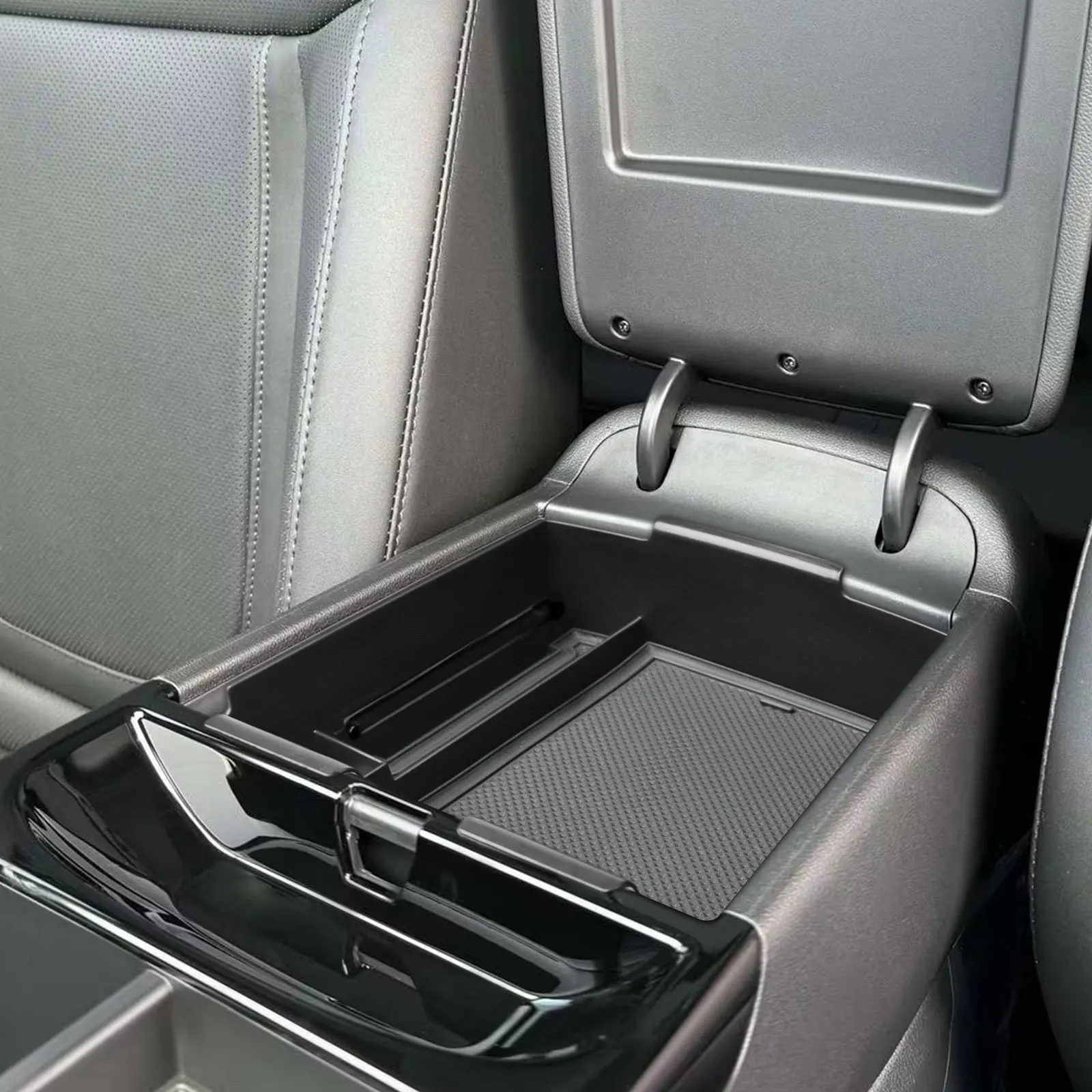 Фото Подлокотник для центральной консоли, лоток для Hyundai Tucson Limited 2025 года, органайзер для центральной консоли, аксессуары, дополнительный ящик для хранения автомобиля №2