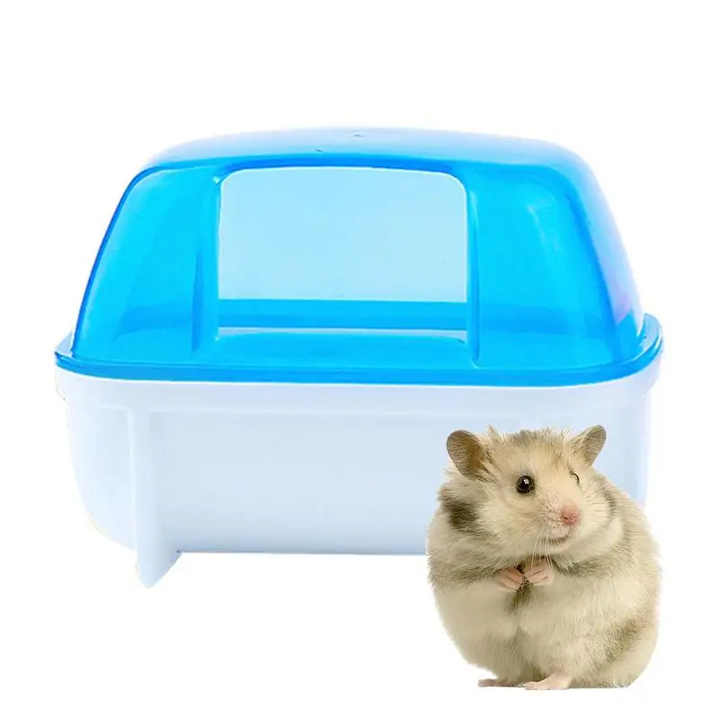

Hamster Sand Box Small Chinchilla Dust Bath House Detachable Sand Bath Container Bath Box Stable Bathtub Toilet For Dwarf