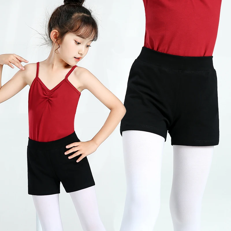 Укороченные шорты для девочек детские танцевальные тренировочные брюки