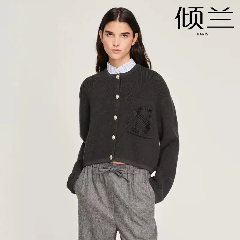 

PATADS French S Family [French Collar Feeling] 23 Autumn/Winter Women's Wear French Detachable Collar Knitted Coat CA00699