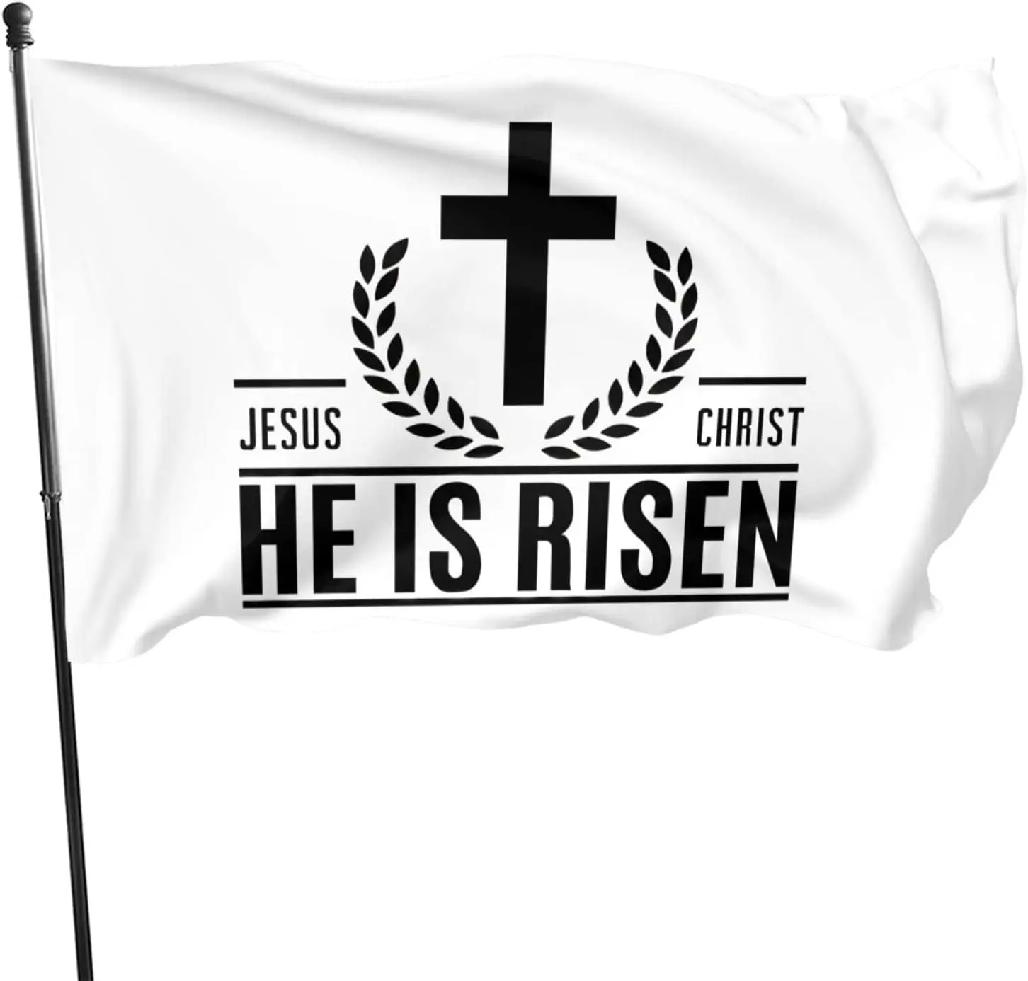 

Jesus Christ He Is Risen Flag,3x5 Flags For Home Decorative Yard Deluxe Outdoor Banner
