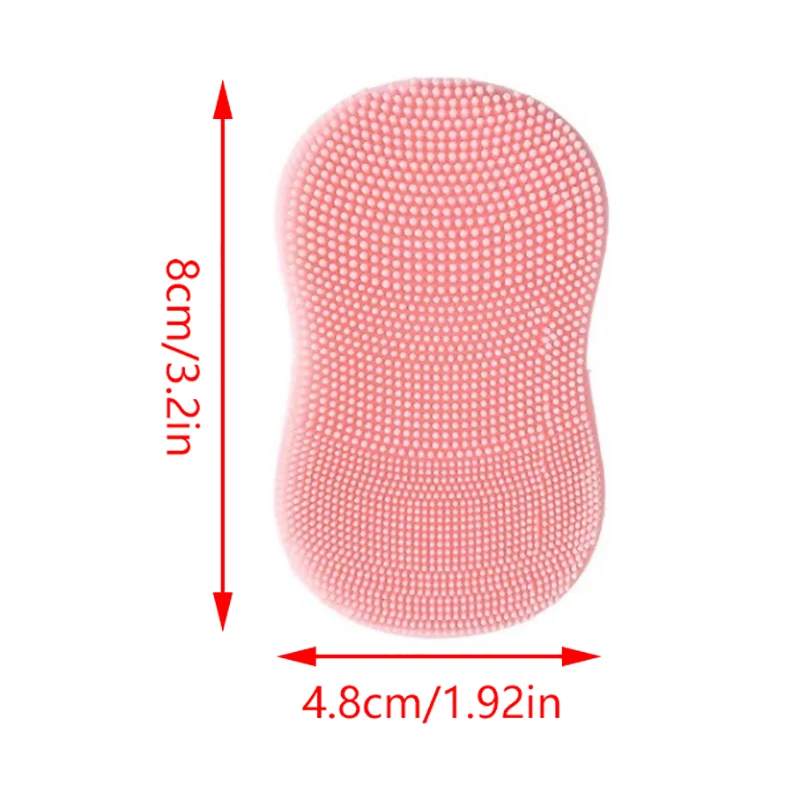 Мини-щетка для мытья лица на палец