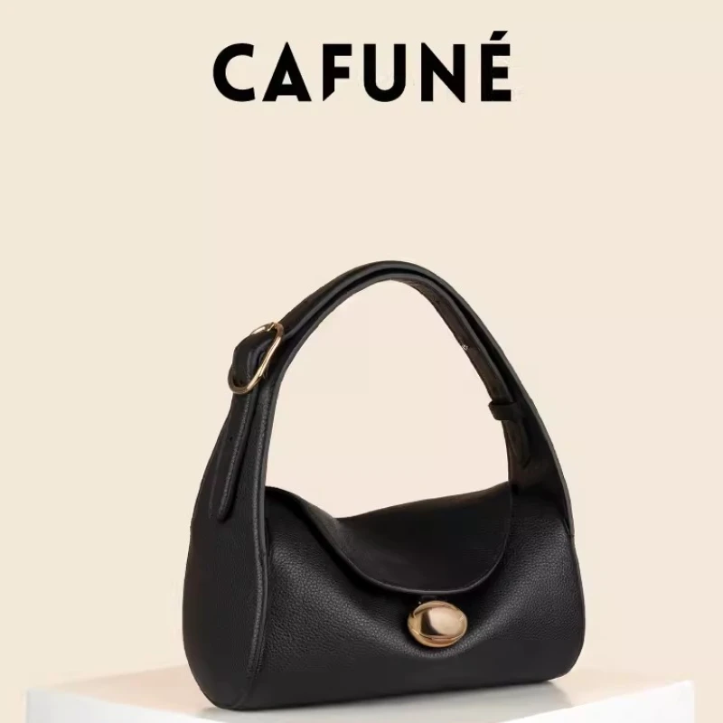 

Motingsome Top Quality CAFUNE Cowhide Women Satchel Bags Luxury Genuine Leather Shoulder Small Square Bags Ladies Sac A Main