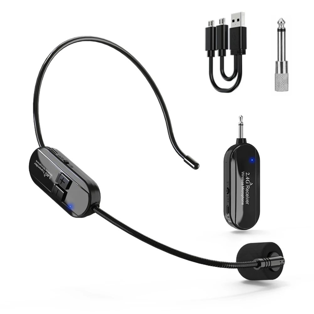2.4G Wireless Microphone Headset Mic For Voice Amplifier Speaker Karaoke Computer Teaching Meeting Yoga Singing enlarge