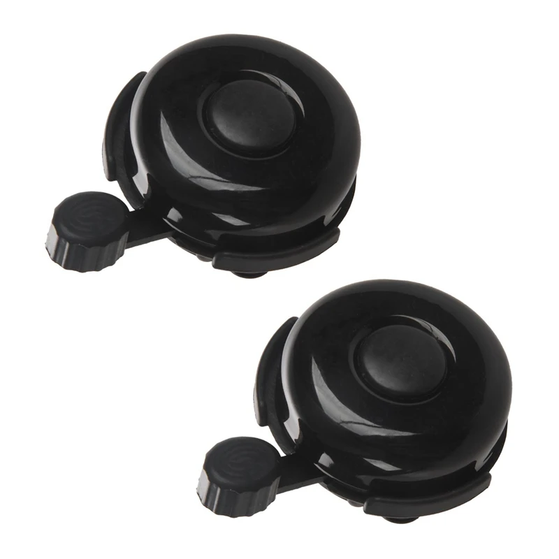 

Велосипедный звонок, алюминиевый велосипедный звонок, классический велосипедный Звонок для взрослых мужчин женщин детей девочек мальчиков велосипедов, 2 шт. (черный)