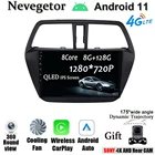 Автомагнитола для Suzuki SX4 2 S-Cross 2012-2016, мультимедийный видеоплеер, навигатор GPS, Android, 2din, 2 din, dvd