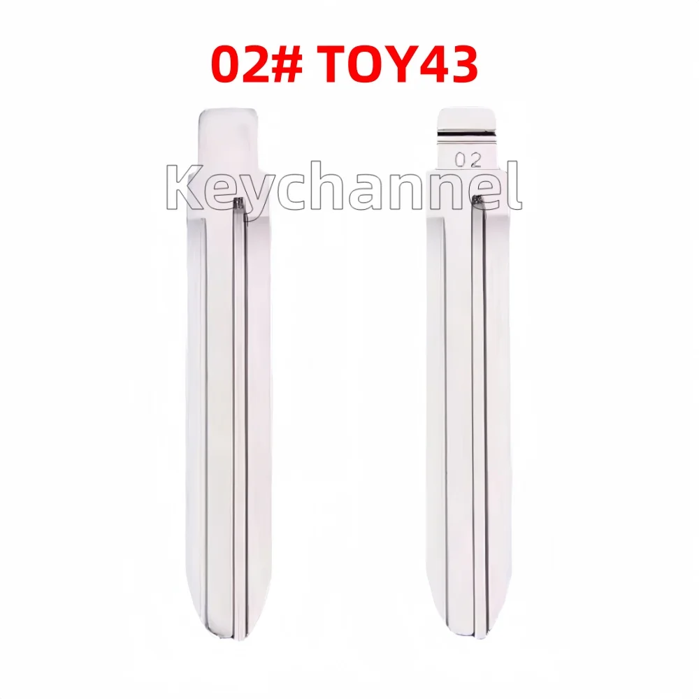 

10 шт. TOY43 TOY43AT лезвие ключа автомобиля 02 # Лезвие ключа KD для KD VVDI KEYDIY XHORSE для Toyota Corolla Camry Aixo Hilux Wish Vios