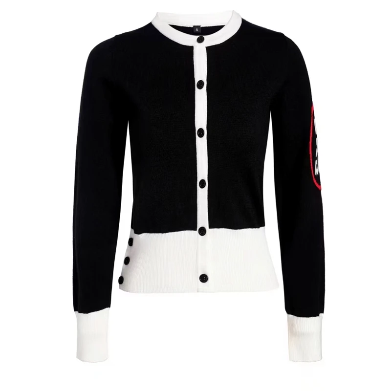 2022 Golf Clothing Women's Korean Brand Sweater Long Sleeve High Elastic Anti Pilling Cardigan Slim Lady's Sweater Knitted Top