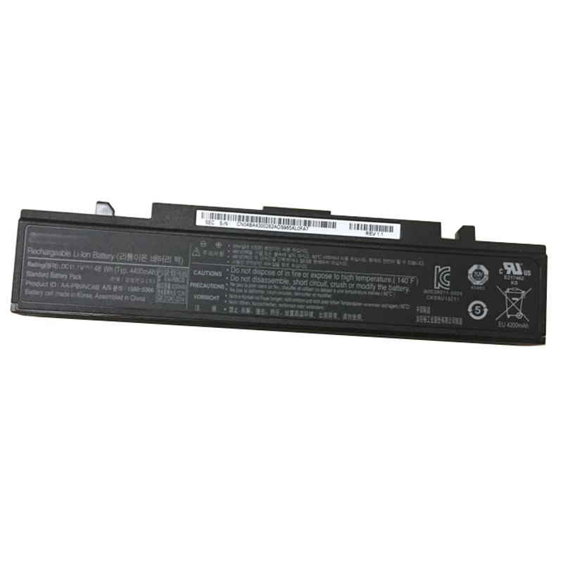 Оригинальный AA-PB9NC6B PB9NS6B Аккумулятор для ноутбука Samsung R580 R540 R519 R525 R430 R530 RV511 RV411 RV508