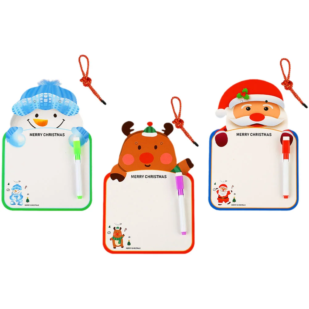 

3 Sets Erasable Drawing Pad Kids Dry Erase Markers Office Memo Board White Boards Writing Tablet Pads Whiteboard Bracket