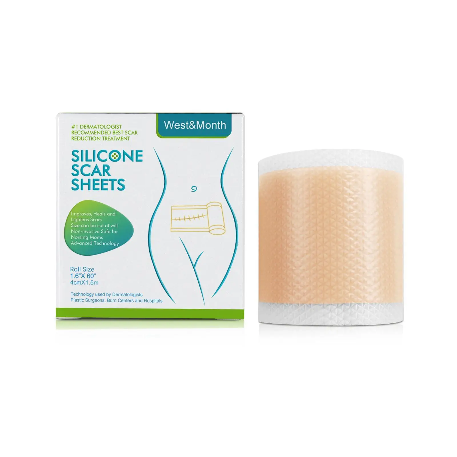 

Scar roll paste self-adhesive silicone gel scar scar paste Stretch Scar Removal section invisible marks cesarean stret