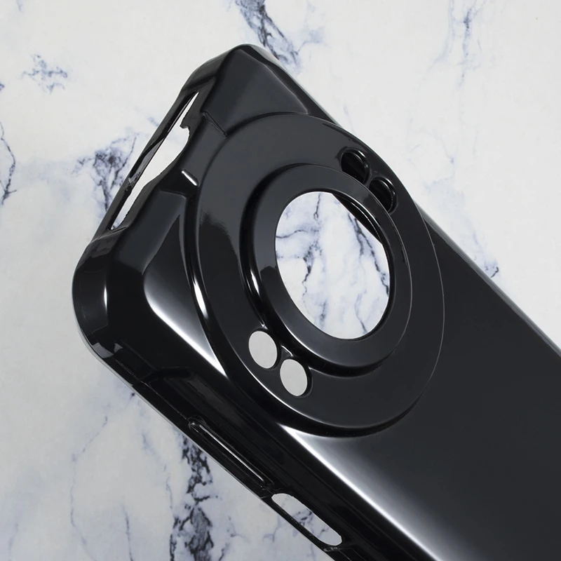 Мягкий чехол из ТПУ для телефона Ulefone Power Armor 16 Pro черный прозрачный силиконовый