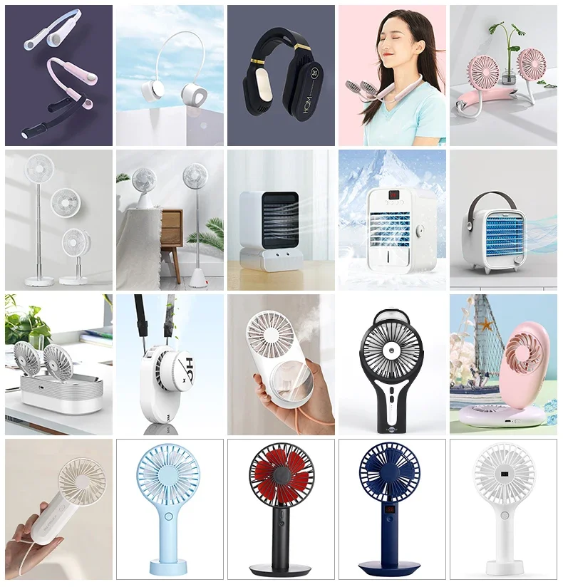 Оптовая продажа с фабрики яркий портативный летний вентилятор