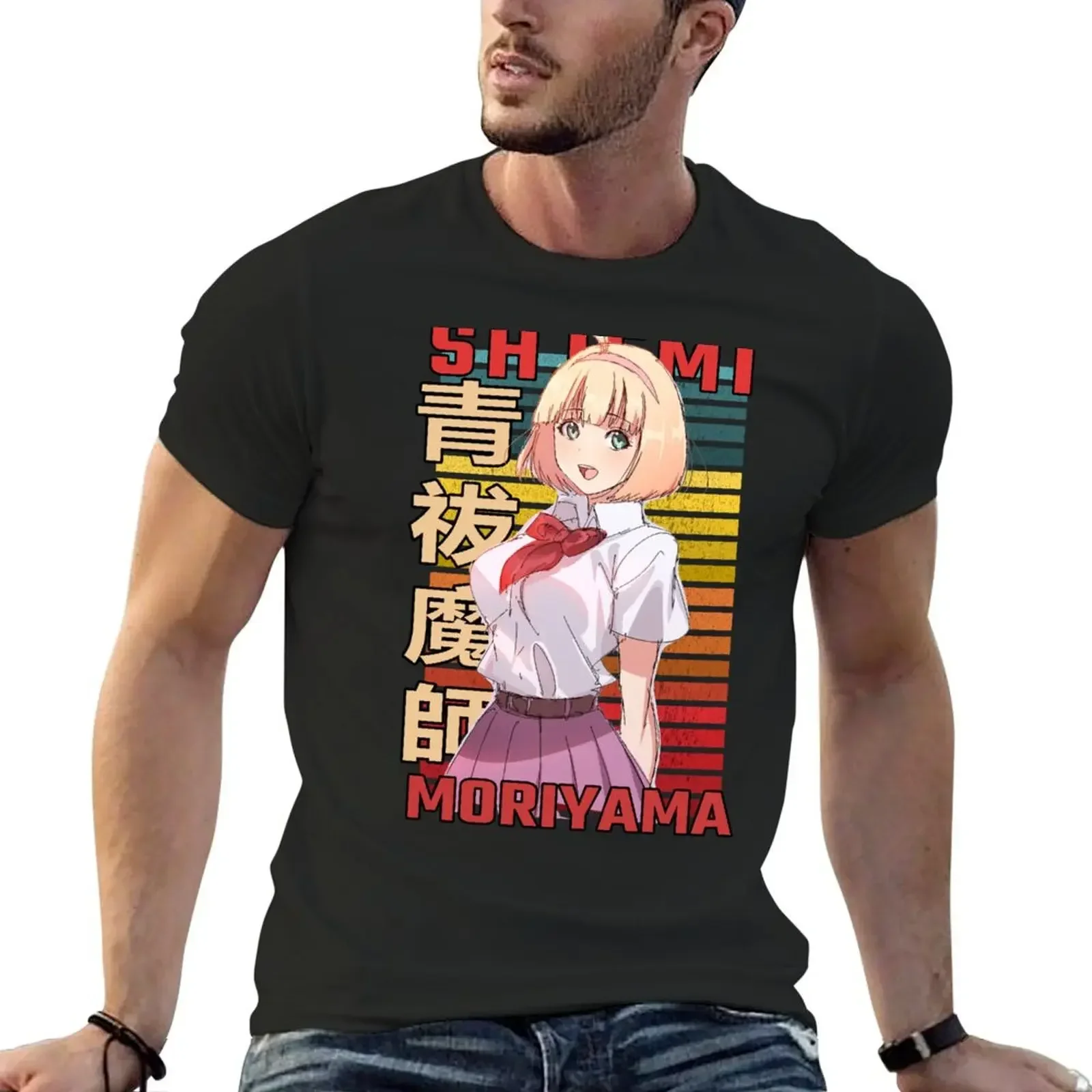 Shiemi Moriyama Blue Exorcist Retro Anime Design T-Shirt plus size tops baggy shirts sweat men