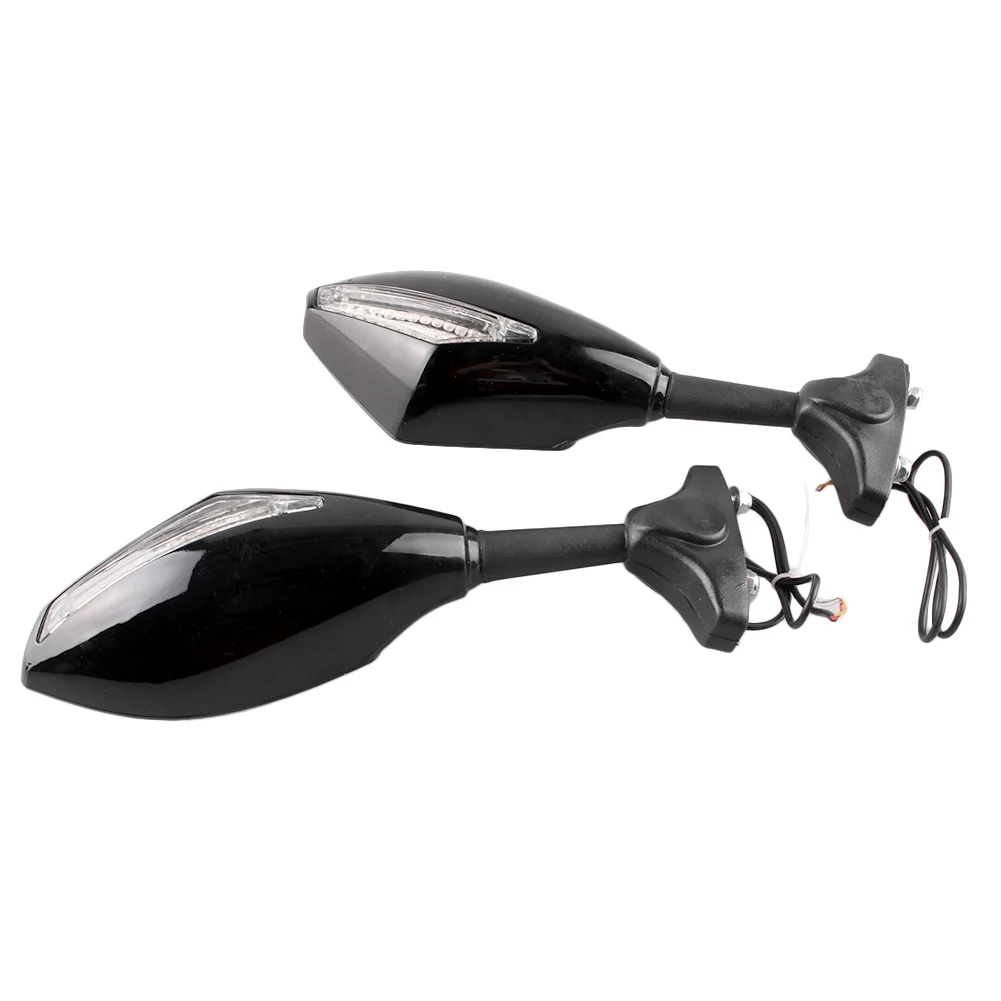 Универсальные зеркала заднего вида для мотоцикла со светодиодной