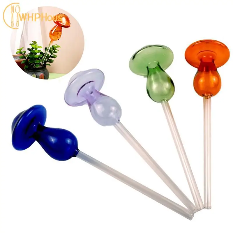 

Креативные разноцветные стеклянные грибы, дизайнерские наборы для полива растений, водная кормушка для цветов, автоматическое поливание детской