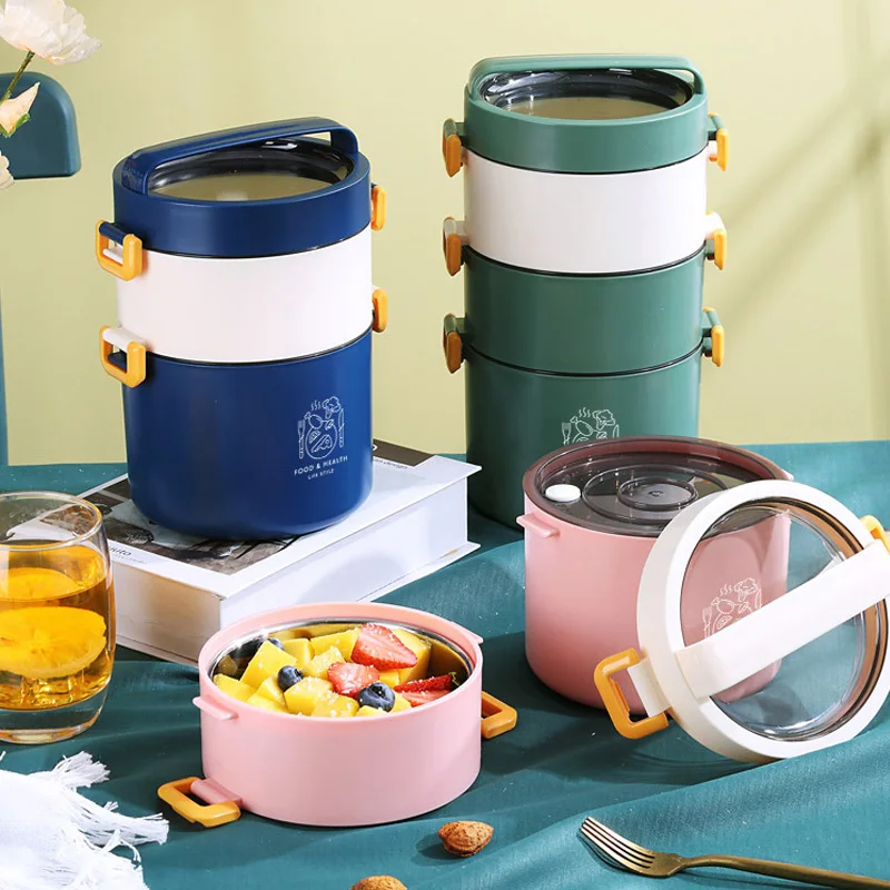 

Stainless Steel Lunch Box Meal Prep Containers Japanese Style Multilayer Portable Bento Box Picnic Food Storage Salad Snack Box
