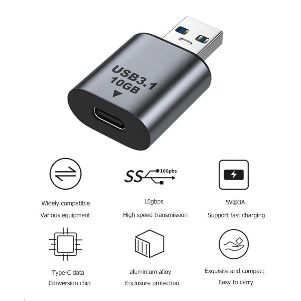 USB 3.1 to USB 3.1/Type C Adapter High Speed Transfer Connector 10Gbps For MacBook iPad Xiaomi PC Laptop Cell Phone Accessories images - 6