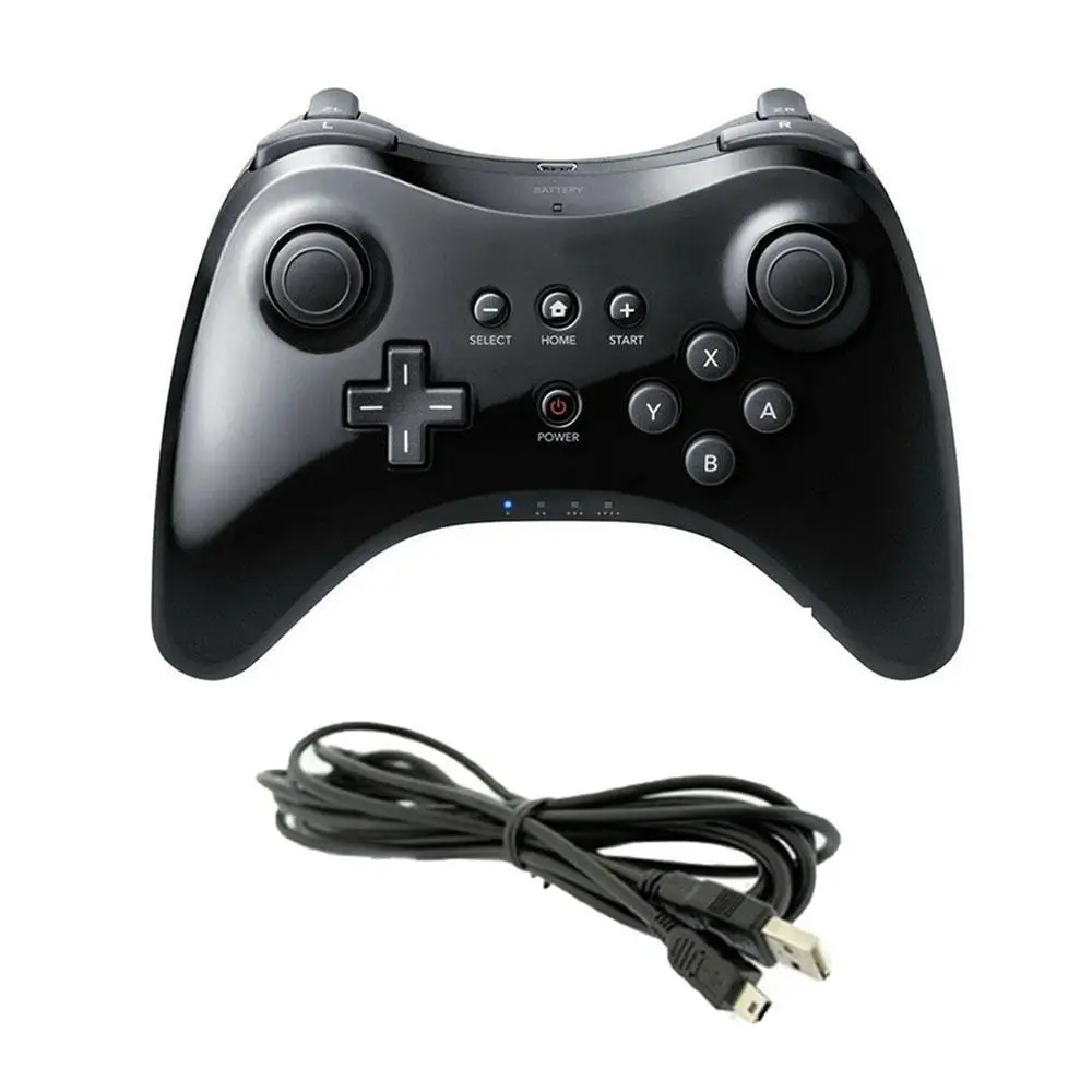 Wireless Classic Pro Controller Joystick Gamepad for Nintend wii U Pro with USB Cable Bluetooth Wireless Remote Controle Gamepad