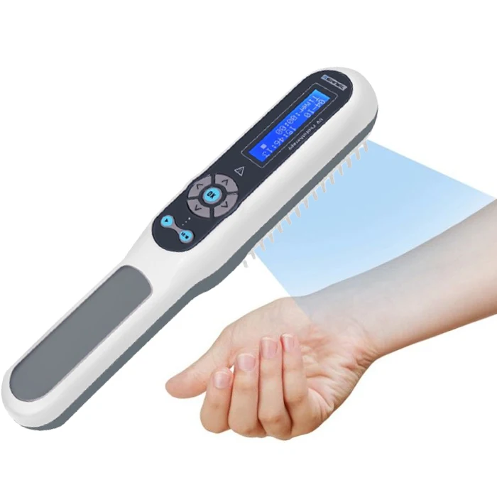 

Hot sell KN-4003BL UVB 311nm Portable UV Light Lamp Narrow band UVB Phototherapy Vitiligo Psoriasis Treatment UV Curing Machine