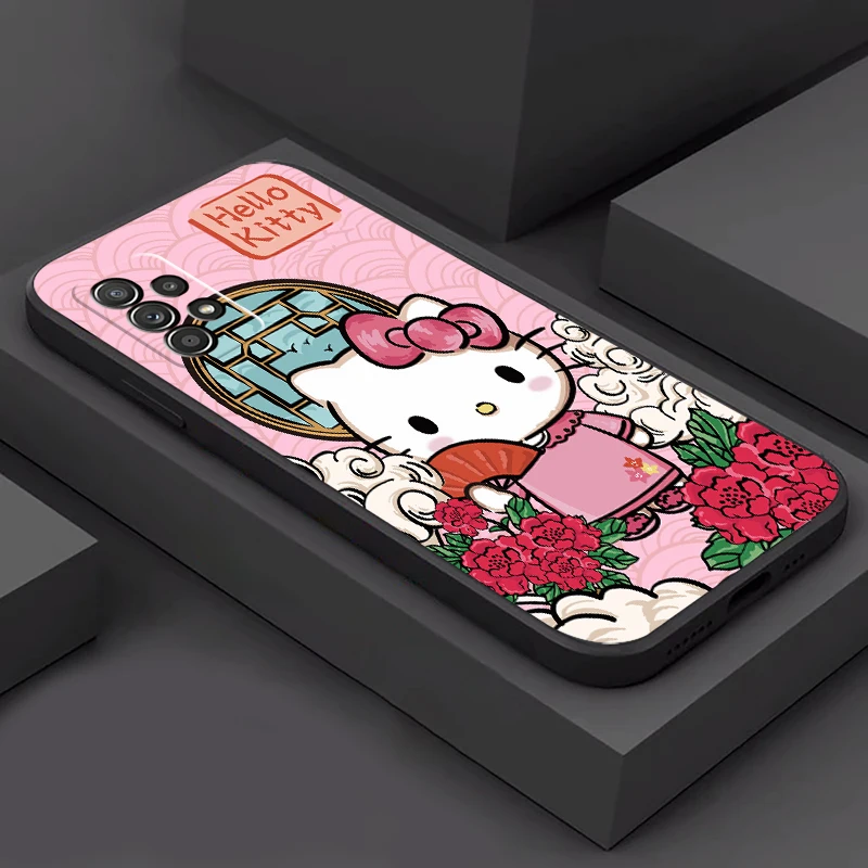 

Hello Kitty Cute Phone Cases For Samsung Galaxy S21 Plus S20 Lite S8 Plus S9 Plus S10 S10E S10 Lite M11 M12 Back Cover Soft TPU
