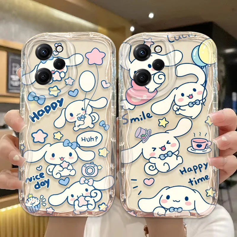 Милый мультяшный чехол Cinnamoroll для Xiaomi Redmi Note 13 12 12Pro 11 10 Pro POCO F4 X3 X4 GT X5 X6 волнистый
