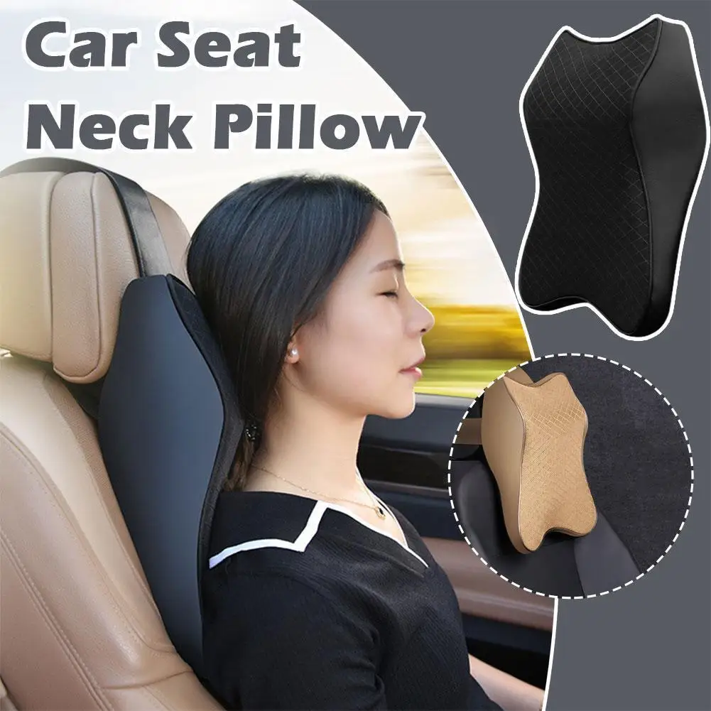 

Car Lumbar Back Support Headrest Neck Pillow Memory Foam Universal Soft Cushion Cushion Pillow Neck Pillows Lumbar Car P7i2