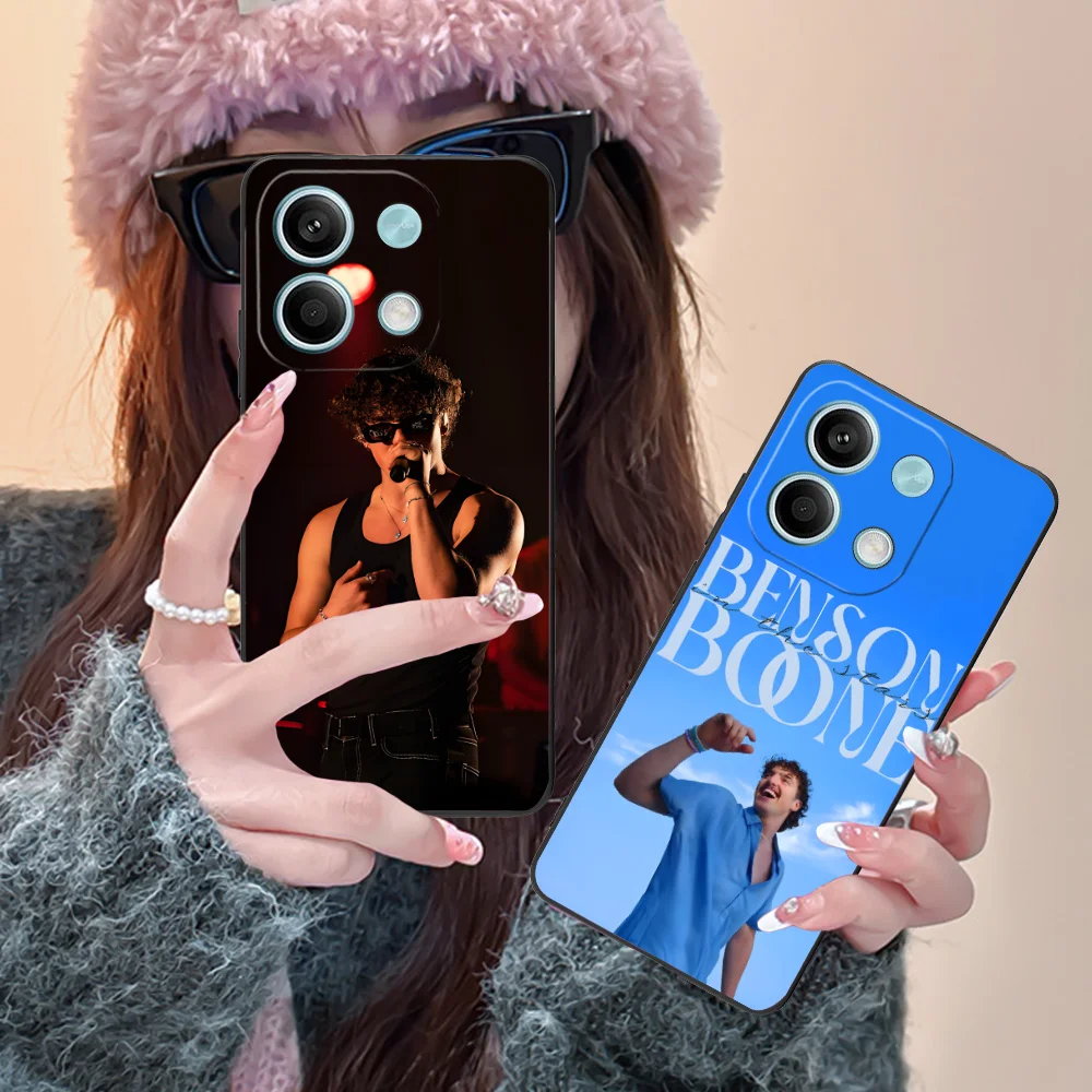 Чехол для телефона Benson Boone Xiaomi Redmi Note 13 12 11 10 9 8 7 6 S A Pro Lite Plus 5G черный чехол мобильных