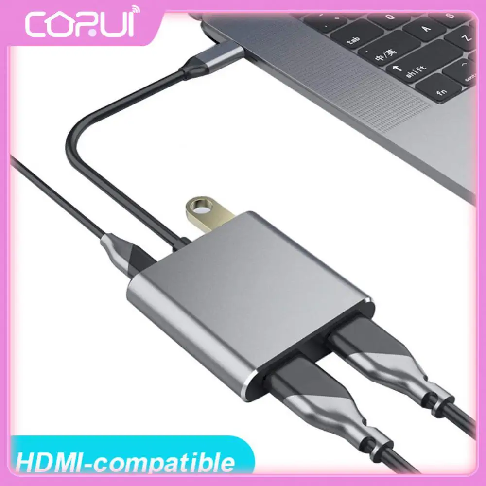 

Portable Docking Station Pd 60w Fast Charging 5 Gbps Usb C Splitter Laptop Docking Station Usb 3.0 Power Port For Macbook Dell
