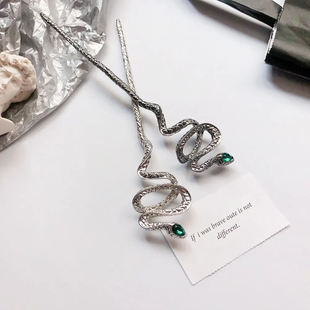 

Temperament Light Luxury Headwear Rhinestone Headress Texture Styling Tool Women Hairpin Snake Hair Sticks Hair Accessories