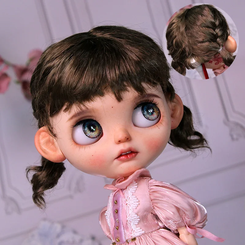 

BJD Doll Wig For Blythe Size Doll Accessories Wig Toy BJD Doll Wig Hair Faux Mohair Girl Doll Little Braids For Girls