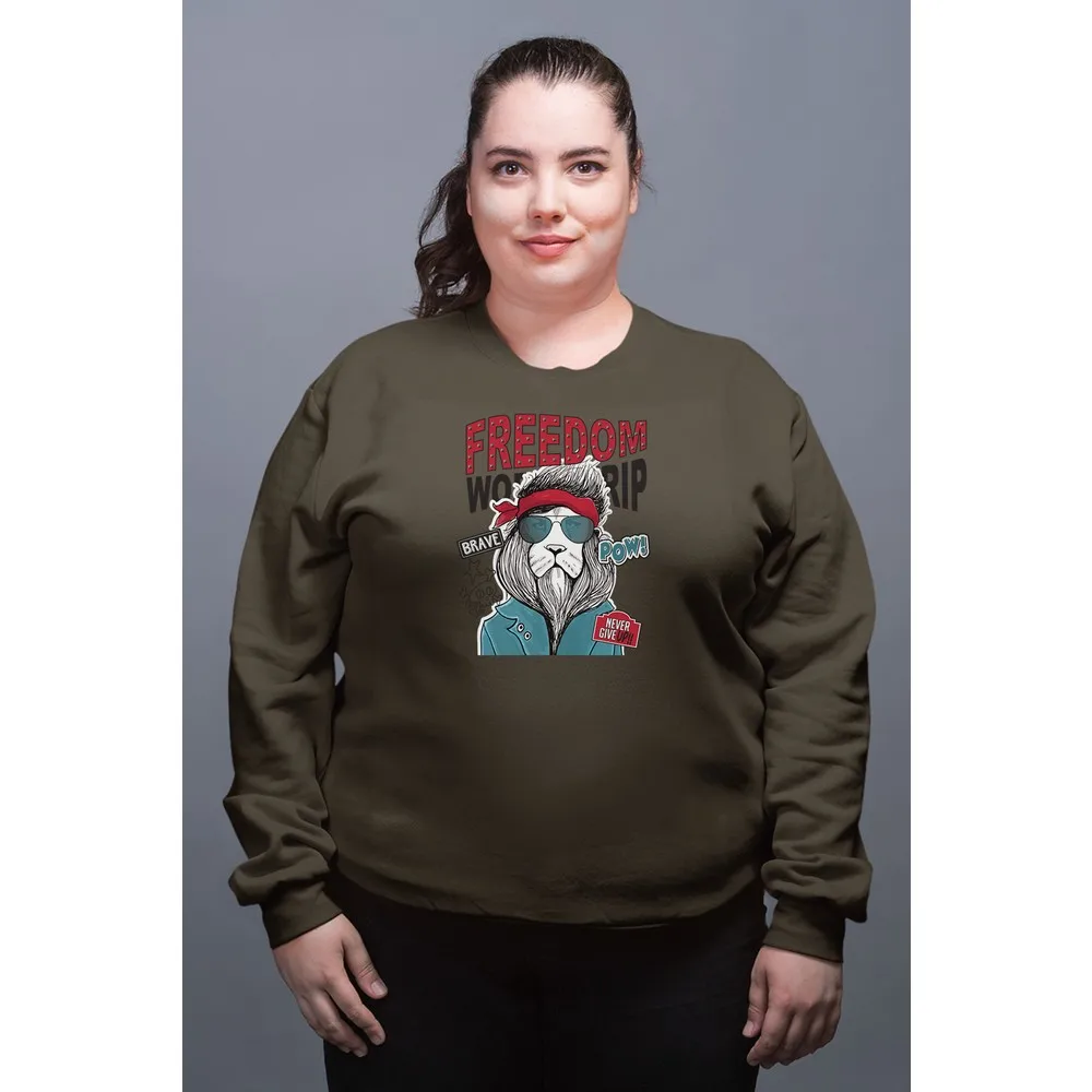 

Свитшоты Dorlie для женщин с изображением Льва