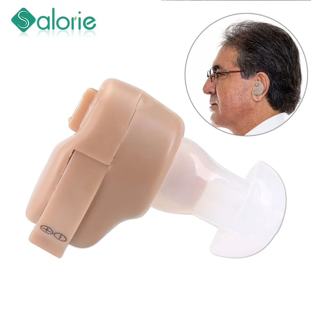 

Portable Sound Amplifier Hearing Aid Mini Ear Adjustable Ear Hearing Amplifier Aid Kit Tone Hearing Aids for the Deaf/Elderly