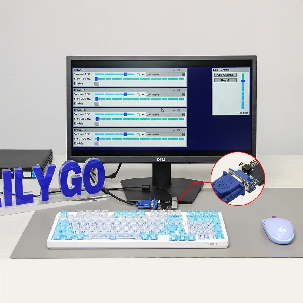 Фото ЛИЛИГО ®   Модуль TTGO VGA VGA32 V1.4 PSRAM ESP32, контроллер мыши и клавиатуры PS/2, графическая библиотека, игровой движок, терминал ANSI/VT №3