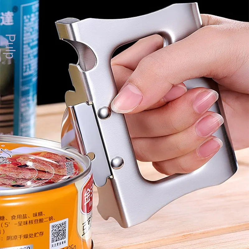 

Multifunctional Stainless Steel Beer Can Opener Luncheon Meat Beverage Tool Kitchen Accessories Packaging Canned Coconut