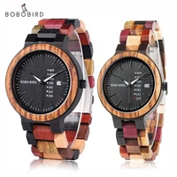 bobo bird 2022 mens women wooden watches casual couple wrisgwatch support personalized logo custom drop shipping