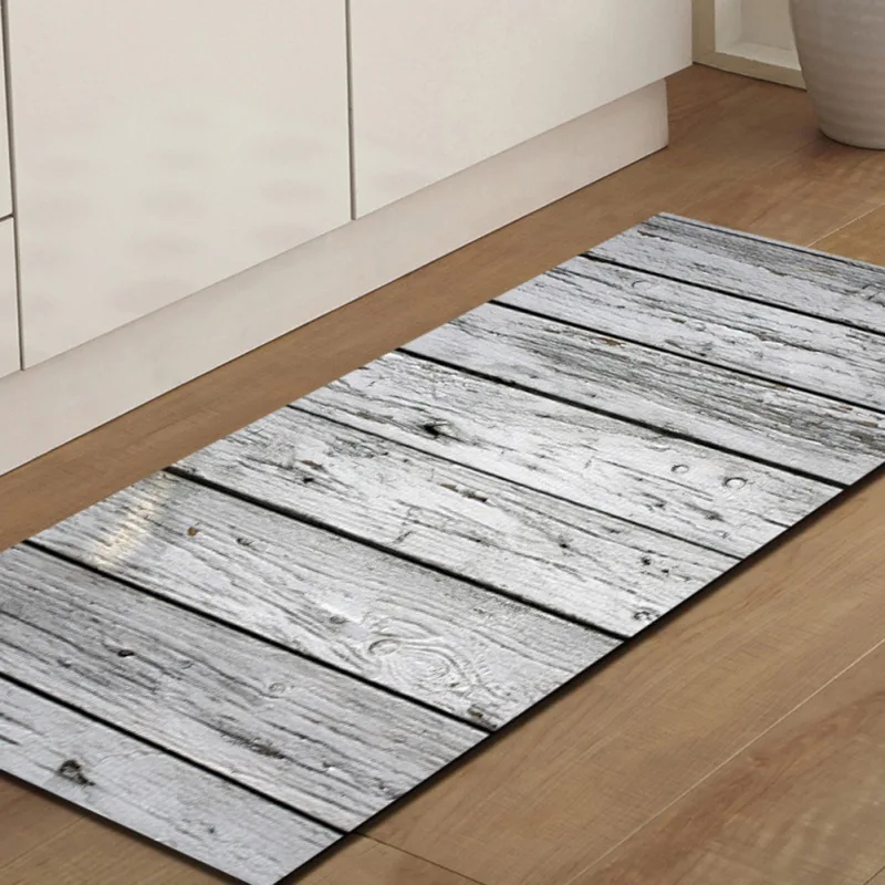 Коврик для пола в помещении с деревянным узором ультратонкий нескользящий