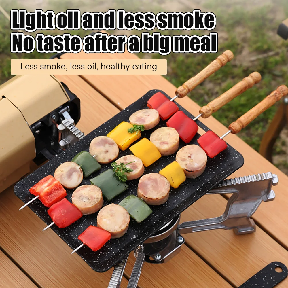 Портативная Мини-квадратная Японская Железная Сковорода Для Барбекю Одна