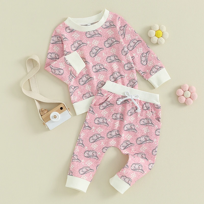 

2 шт., толстовка с длинным рукавом и брюки, в ковбойском стиле